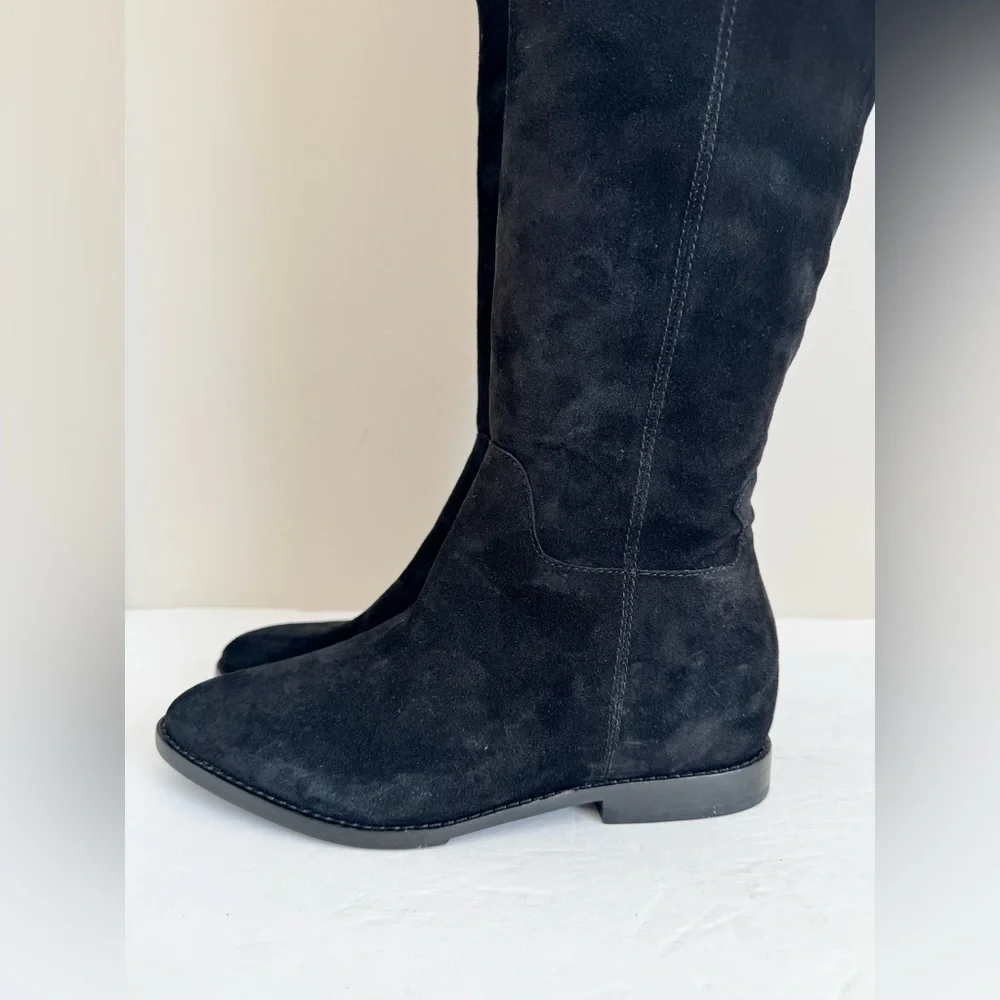 Ash Tall Jess Suede Over-the-Knee Boots in Black size 38 US 7.5-8